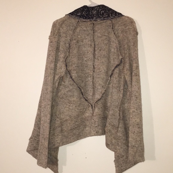 Asymmetrical Cardigan with Pockets - Picture 2 of 2